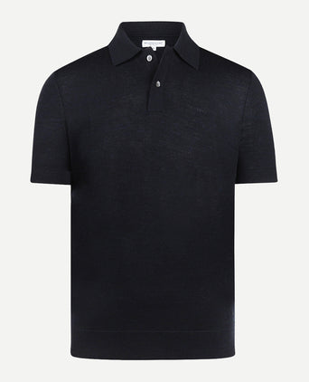 Polo Shirt Merino | Navy