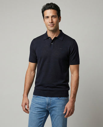 Polo Shirt Merino | Navy