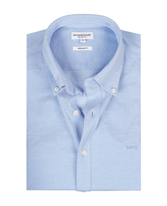 Overhemd Stretch Piqué | Light Blue