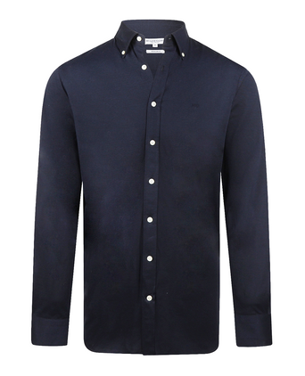 Overhemd Stretch Piqué | Navy