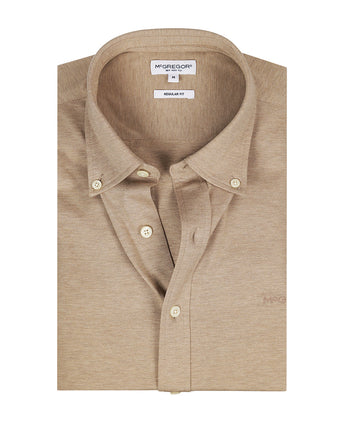 Overhemd Stretch Piqué | Sand