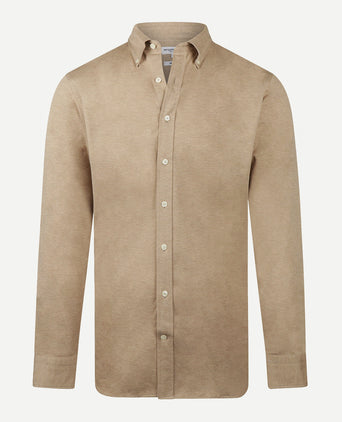 Stretch Piqué Shirt | Sand