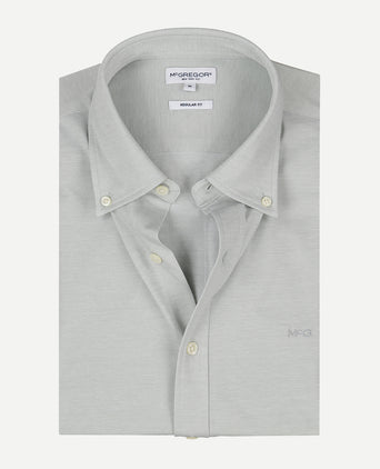 Overhemd Stretch Piqué | Light Olive