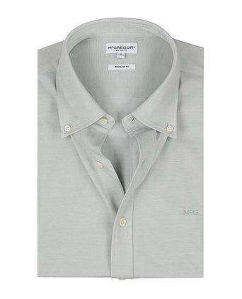 Overhemd Stretch Piqué | Light Olive