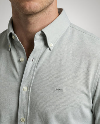 Overhemd Stretch Piqué | Light Olive