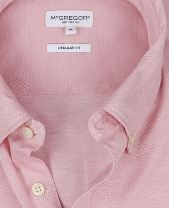 Overhemd Stretch Piqué | Light Pink