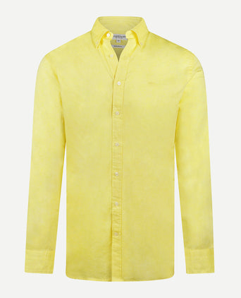 Cotton Linen Shirt | Light Yellow
