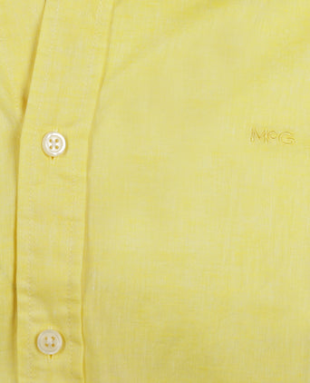 Overhemd Katoen Linnen | Light Yellow