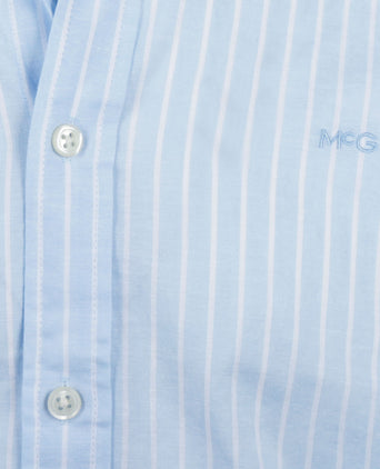 Overhemd Katoen Linnen Streep | Light Blue