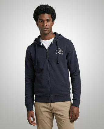 Zip Thru Hoody | Navy