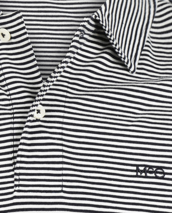Polo Jersey Stripe | Navy