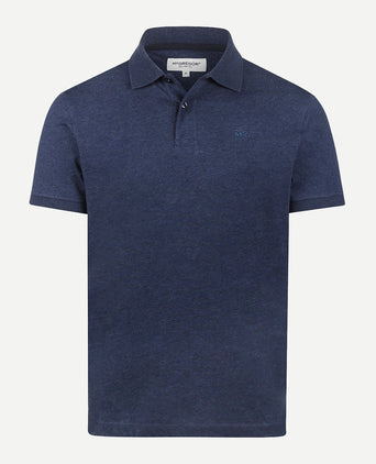 Jersey Polo Mélange | Medium Blue