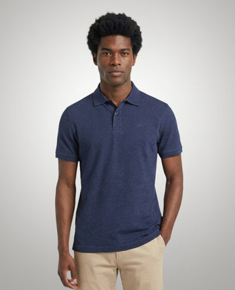 Jersey Polo Mélange | Medium Blue
