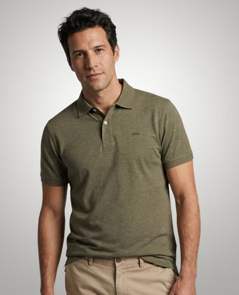 Jersey Polo Melange | Light Olive