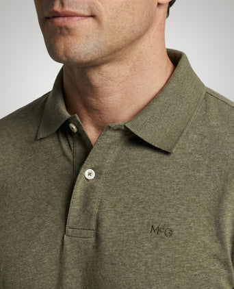 Jersey Polo Melange | Light Olive