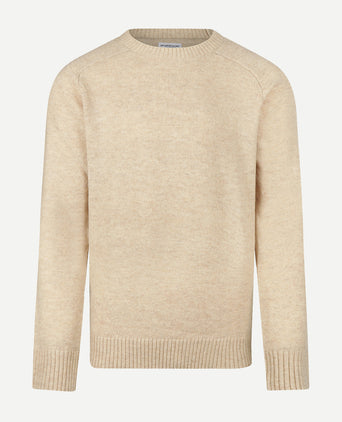 Trui Lamswol Ronde Hals | Stone