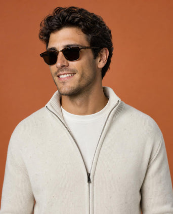 Fishermans Zip Thru Vest Wol | Stone