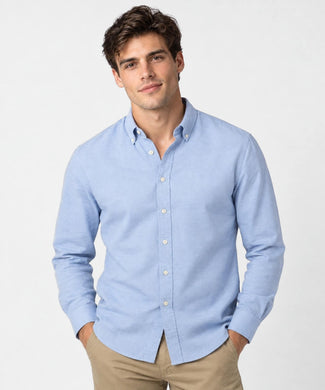 Stretch Piqué Shirt | Light Blue Stretch Piqué Shirt | Light Blue