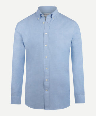 Overhemd Stretch Piqué | Light Blue Overhemd Stretch Piqué | Light Blue
