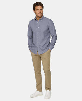 Overhemd Flanel Oxford | Chambray Blue