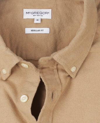 Overhemd Flanel Oxford | Camel
