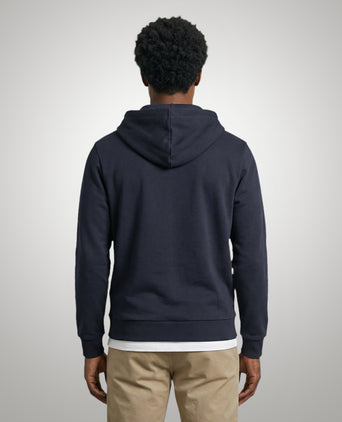 Zip Thru Hoody | Navy
