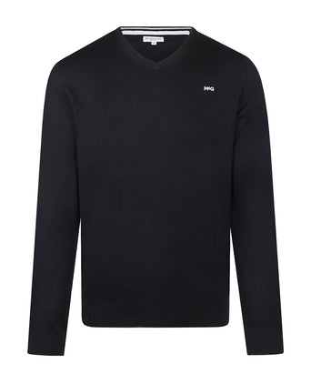 Sweater Cotton-Cashmere V-Neck | Navy