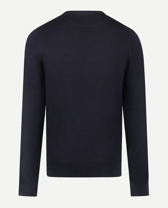 Sweater Cotton Cashmere V-Neck | Navy
