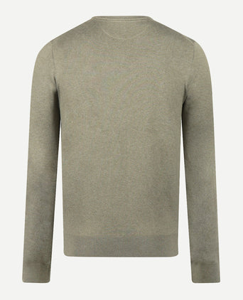 Sweater Cotton Cashmere V-Neck | Light Olive