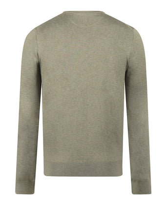 Trui Katoen-Kasjmier V-Hals | Light Olive