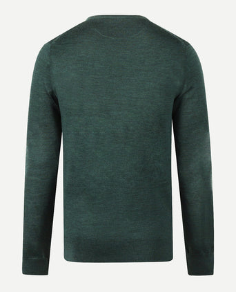 Sweater V-Neck Luxury Merino Wool | Winter Sage