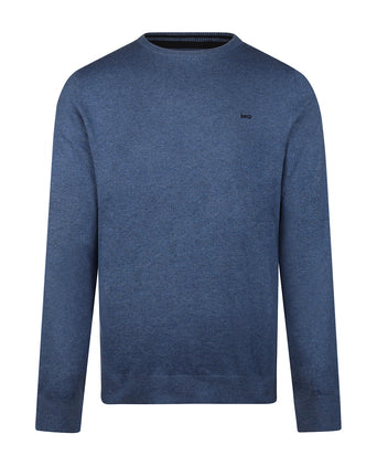 Sweater Cotton-Cashmere Round Neck | Vintage Blue