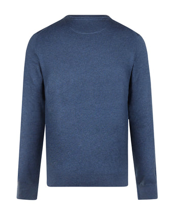 Trui Katoen-Kasjmier Ronde Hals | Vintage Blue