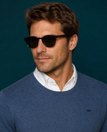 Sweater Cotton-Cashmere Round Neck | Vintage Blue