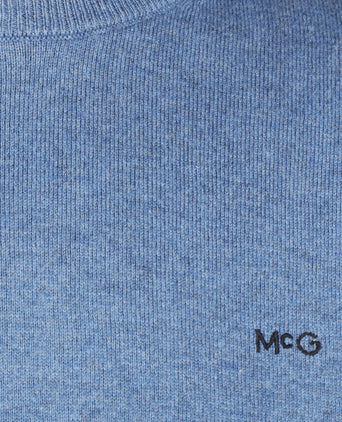 Sweater Cotton-Cashmere Round Neck | Vintage Blue