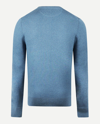 Sweater Cotton Merino Crew Neck | Worker Blue