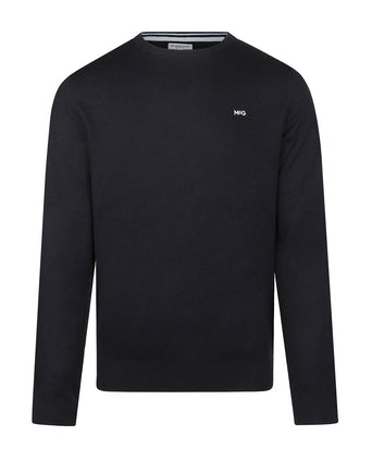 Trui Katoen-Kasjmier Ronde Hals | Navy