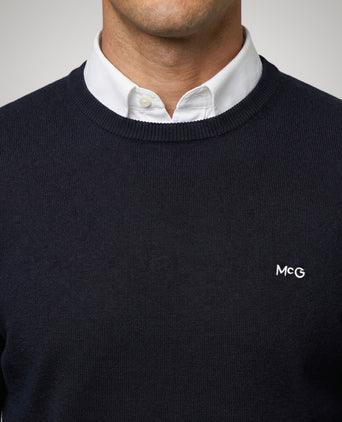 Sweater Cotton-Cashmere Round Neck | Navy