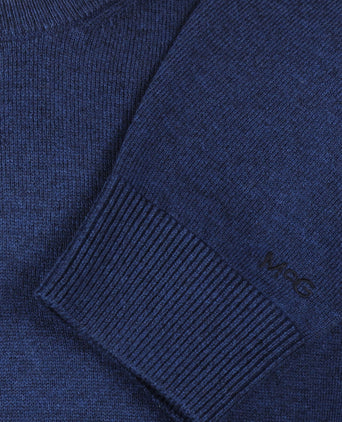 Sweater Cotton Merino Crew Neck | Patriot Blue
