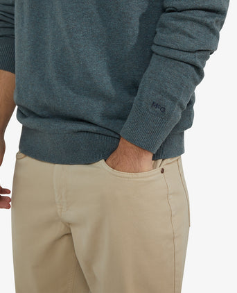 Sweater Cotton Merino Crew Neck | Winter Sage