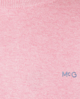 Sweater Cotton-Cashmere Round Neck | Light Pink
