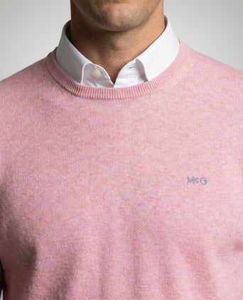Trui Katoen-Kasjmier Ronde Hals | Light Pink