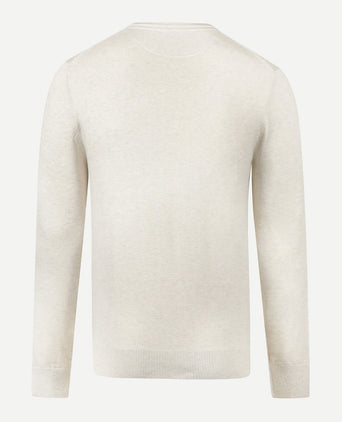 Trui Katoen-Kasjmier Ronde Hals | Off White
