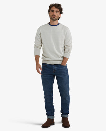 Trui Katoen-Kasjmier Ronde Hals | Off White