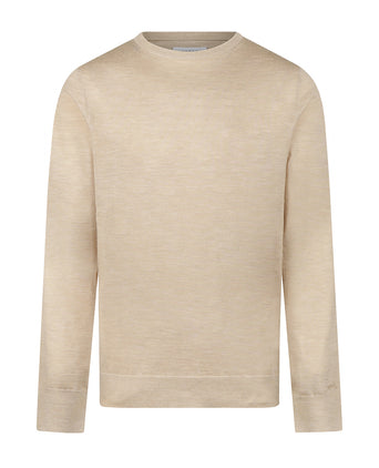 Trui Luxe Merinowol Ronde Hals | Camel