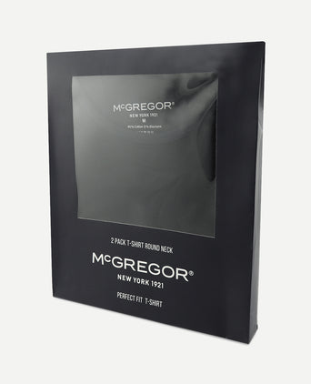 2-pack T-shirts met ronde hals | Black