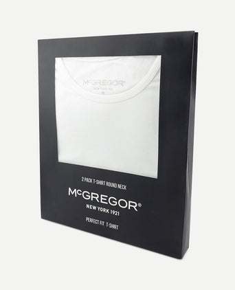 2-pack T-shirts met ronde hals | White