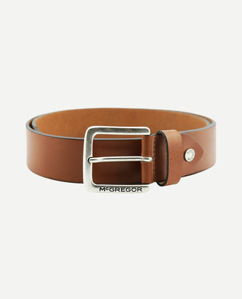 Nette leren riem | Cognac