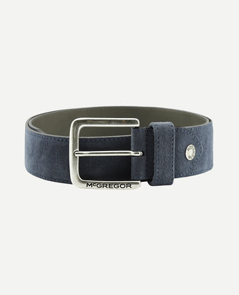 Suède leren riem | Vintage Blue