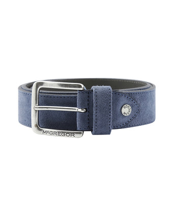 Suede Leather Belt | Vintage Blue
